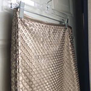 Chelsea & Violet metallic gold mini skirt